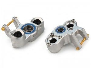 ALUMINUM 7075 FRONT STEERING BLOCK ARA-4289 FOR ARRMA 1/7 MOJAVE V3 6S BLX RC TRUCK ARA7604V3 - SILVER - RS-ARA4289/SI