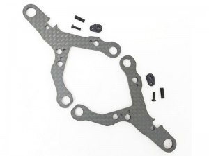 CARBON FIBER FRONT / REAR C-FRP WISHBONE For 1/10 ZERO CERO TOURING RC CAR - RS-SAKZ105/BK