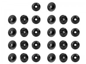 GPM 5T3/BB26 7075 ALLOY BODY BUTTON OUTER FULL SET LOS-3652 For LOSI 1/5 5IVE-TE 3.0 / 5IVE-TG 3.0 D ... - 5T3/BB26-BK