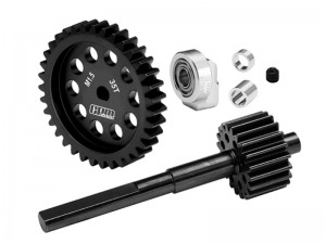 GPM XRT3520S 20CrMnTi STEEL TRANSMISSION INPUT GEAR M1.0 20T SPUR GEAR M1.5 35T 7785X 7786X  For TRAXXAS 1/6 XRT 8S / 1/5 X-MAXX 8S  78086-4 77086-4 - XRT3520S-BK