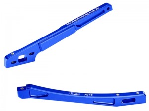 GPM MJ3016FR ALUMINUM 7075 FRONT & REAR CHASSIS BRACE ARA-4286 ARA-4446 FOR ARRMA 1/7 MOJAVE 6S EXB V3 ARA7604V3 - MJ3016FR-B