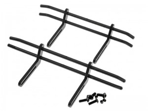 ALUMINUM FRONT & REAR BUMPER SET 8124 8125 FOR 1/10 TRAXXAS TRX-4 SCX-10 RC CRAWLER - RS-TRX81248125/BK
