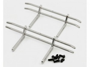 ALUMINUM FRONT & REAR BUMPER SET 8124 8125 FOR 1/10 TRAXXAS TRX-4 SCX-10 RC CRAWLER - RS-TRX81248125/SI