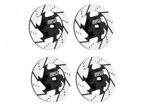 ALLOY 7075 FRONT & REAR BRAKE DISC 8568 FOR 1/7 TRAXXAS UDR UNLIMITED DESERT RACER 85086-4 - RS-TRX8568/BK