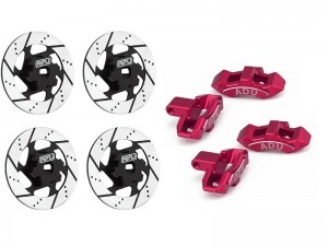 ALLOY 7075 FRONT & REAR BRAKE DISC W. CALIPER 8567 8568 FOR 1/7 TRAXXAS UDR UNLIMITED DESERT RACER 85086-4 - RS-TRX856768/RE