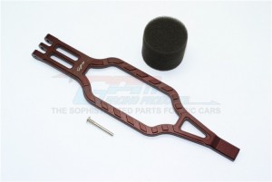 GPM TRX40126 ALUMINUM BATTERY HOLD-DOWN 1/10 TRAXXAS TRX4 DEFENDER TRAIL CRAWLER - Brown - TRX40126-BR