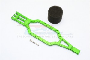 GPM TRX40126 ALUMINUM BATTERY HOLD-DOWN 1/10 TRAXXAS TRX4 DEFENDER TRAIL CRAWLER - Green - TRX40126-G
