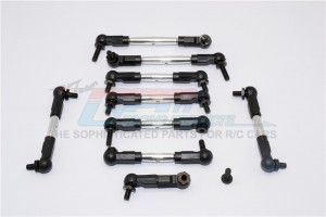 ALUMINIUM  STEERING & PUSH RODS TAMIYA TB-04 - TB4160-S-BEBK