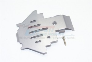 ALUMINUM CENTER GEAR BOX BOTTOM PROTECTOR MOUNT TRAXXAS 1/10 TRX4 - Gun silver - TRX4332-GS