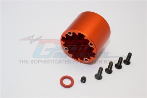 GPM YTL011 ALUMINIUM FRONT DIFFERENTIAL CASE 1/8 RC AXIAL YETI XL MONSTER - Orange - YTL011-OR