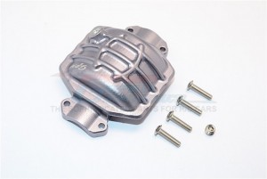 GPM YTL013C ALUMINIUM REAR AXLE COVER 1/8 RC AXIAL YETI XL MONSTER - Gun silver - YTL013C-GS