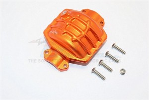 GPM YTL013C ALUMINIUM REAR AXLE COVER 1/8 RC AXIAL YETI XL MONSTER - Orange - YTL013C-OR