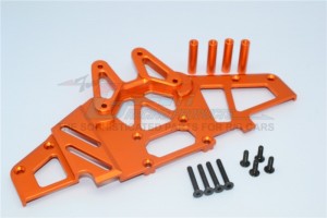 GPM YTL015L ALUMINIUM FRONT CLIP & SKID PLATE 1/8 RC AXIAL YETI XL MONSTER - Orange - YTL015L-OR