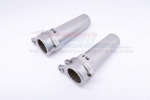 GPM YTL022N ALUMINIUM STRAIGHT AXLE ADAPTER 1/8 RC AXIAL YETI XL MONSTER - Gun silver - YTL022N-GS