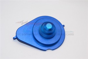 GPM YTL038GCN ALUMINIUM TRANSMISSION SPUR GEAR COVER 1/8 RC AXIAL YETI XL MONSTER - Blue - YTL038GCN-B