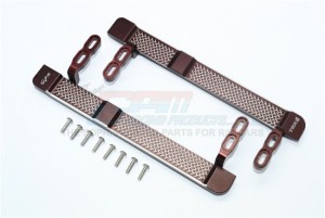 ALUMINUM SIDE STEPS RETICULATED PATTERN 1/10 TRX4 DEFENDER TRAIL CRAWLER - Brown - TRX4014X-BR