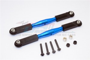 GPM YTL054P ALUMINIUM FRONT UPPER TIE ROD WITH  PLASTIC ENDS 1/8 RC AXIAL YETI XL MONSTER - Blue - YTL054P-B-BEBK
