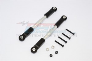 GPM YTL054P ALUMINIUM FRONT UPPER TIE ROD WITH  PLASTIC ENDS 1/8 RC AXIAL YETI XL MONSTER - Silver - YTL054P-S-BEBK