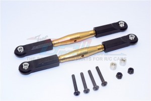 GPM YTL054P ALUMINIUM FRONT UPPER TIE ROD WITH  PLASTIC ENDS 1/8 RC AXIAL YETI XL MONSTER - YTL054P-TIT-BEBK