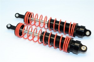 ALUMINIUM FRONT/REAR ADJUSTABLE DAMPER  (150MM) WITH 6MM STEEL SHAFTAXIAL YETI XL MONSTER - YTL150F/R-BK-OR