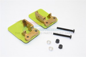 GPM ALUMINIUM PLASTIC REAR AXLE PROTECTOR MOUNT (L&R) 1/8 AXIAL YETI XL MONSTER - Titanium - YTL268R-TIT