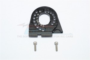 GPM TRX4018 ALUMINUM MOTOR MOUNT PLATE WITH HEAT SINK FINS 1/10 TRX4 DEFENDER TRAIL CRAWLER - TRX4018-BK