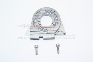 GPM TRX4018 ALUMINUM MOTOR MOUNT PLATE WITH HEAT SINK FINS 1/10 TRX4 DEFENDER TRAIL CRAWLER - Gun silver - TRX4018-GS