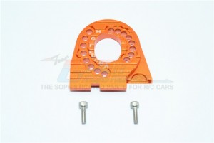 GPM TRX4018 ALUMINUM MOTOR MOUNT PLATE WITH HEAT SINK FINS 1/10 TRX4 DEFENDER TRAIL CRAWLER - Orange - TRX4018-OR