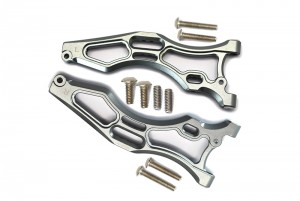 GPM MAK055 ALUMINUM FRONT LOWER ARMS  ARRMA 1/8 KRATON / OUTCAST / NOTORIOUS 6S BLX - Gun silver - MAK055-GS
