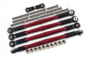 GPM MAK160 ALUMINUM TURNBUCKLES  ARRMA 1/8 KRATON / OUTCAST 6S - Red - MAK160-R-BEBK