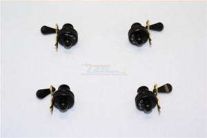 GPM MAN201FR ALUMINIUM FRONT & REAR MAGNETIC BODY MOUNT ARRMA 1/8 KRATON 6S - MAN201FR-BK