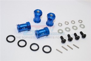 ALLOY HEX WIDENERS (+15MM) TEAM LOSI MINI EIGHT BUGGY - M8010/+15MM-B