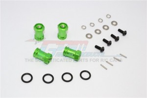 ALLOY HEX WIDENERS (+15MM) TEAM LOSI MINI EIGHT BUGGY - M8010/+15MM-G