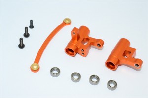 ALLOY STEERING ASSEMBLY WITH BEARINGS TEAM LOSI MINI EIGHT BUGGY - M8048-OR