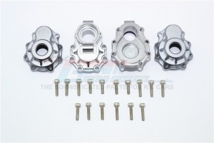 ALUMINUM REAR KNUCKLE ARMS 1/10 TRX4 DEFENDER TRAIL CRAWLER - Gun silver - TRX4022-GS