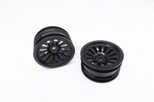 ALUMINIUM FRONT/REAR 13 POLES RIMS VATERRA K5 BLAZER ASCENDER - K5132F/R-BK