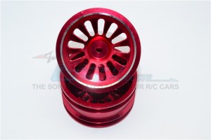 ALUMINIUM FRONT/REAR 13 POLES RIMS  WITH SILVER LINING VATERRA K5 BLAZER ASCENDER - K5133F/R-R