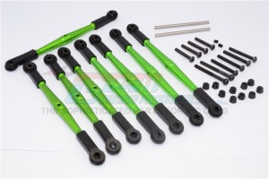 ALUMINIUM FRONT+REAR ANTI-THREAD TIE ROD  FOR 308MM WHEELBASE VATERRA K5 BLAZER ASCENDER - K5160/308-G-BEBK