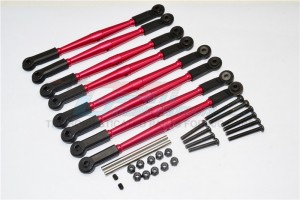 ALUMINIUM FRONT+REAR ANTI-THREAD TIE ROD  FOR 308MM WHEELBASE VATERRA K5 BLAZER ASCENDER - K5160/308-R-BEBK