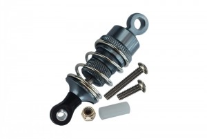 GPM KM050 ALUMINIUM DRIVE SHOCK 52mm 1/8 RC KYOSHO MOTORCYCLE BIKE - Gun silver - KM050-GS-S-BEBK