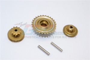 ALUMINIUM WHEEL GEAR ASSEMBLY (52T+53T+55T) KYOSHO MOTORCYCLE - KM1000-TIT