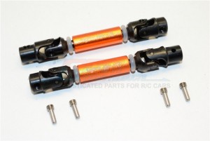 STEEL+ALUMINIUM FRONT & REAR MAIN DRIVE SHAFT (68MM-78MM) THUNDER TIGER KAISER XS - KXS237SA-OR