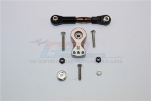 ALUMINIUM HI-TORQUE SERVO SAVER 25T WITH SPRING STEEL TIE ROD THUNDER TIGER TRUCK MT4-G5 6406F - KG025STM-GS