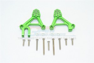 ALUMINUM ADJUSTABLE FRONT DAMPER MOUNT 1/10 TRX4 DEFENDER TRAIL CRAWLER - Green - TRX4028-G