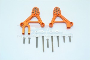 ALUMINUM ADJUSTABLE FRONT DAMPER MOUNT 1/10 TRX4 DEFENDER TRAIL CRAWLER - Orange - TRX4028-OR