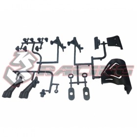 3RACING CAC-107 Bumper & Rear Wing Mount Set For 3racing Cactus - CAC-107