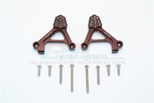 ALUMINUM ADJUSTABLE REAR DAMPER MOUNT 1/10 TRX4 DEFENDER TRAIL CRAWLER - Brown - TRX4030-BR