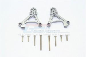 ALUMINUM ADJUSTABLE REAR DAMPER MOUNT 1/10 TRX4 DEFENDER TRAIL CRAWLER - Gun silver - TRX4030-GS