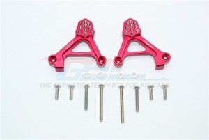 ALUMINUM ADJUSTABLE REAR DAMPER MOUNT 1/10 TRX4 DEFENDER TRAIL CRAWLER - Red - TRX4030-R
