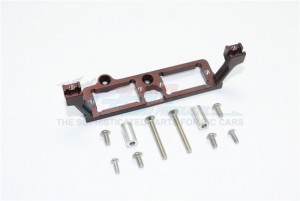 GPM TRX4034FR ALUMINUM F&R GEAR BOX 2-SPEED DIFF LOCK SERVO MOUNT 1/10 TRX4 DEFENDER TRAIL CRAWLER - Brown - TRX4034FR-BR